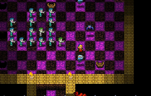 Thumbnail image for Crypt of the Necrodancer, 'Beatdown to the beat'.